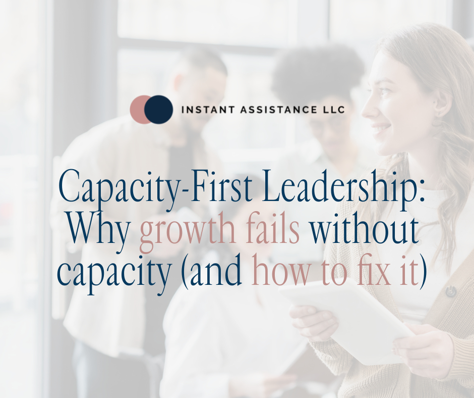 What is capacity-first leadership?